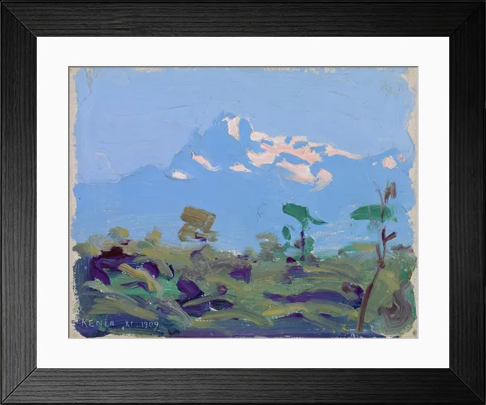 Framed Print : Mount Kenya, 1909-1910. Creator: Akseli Gallen-Kallela Framed Print : Mount Kenya, 1909-1910. Creator: Akseli Gallen-Kallela