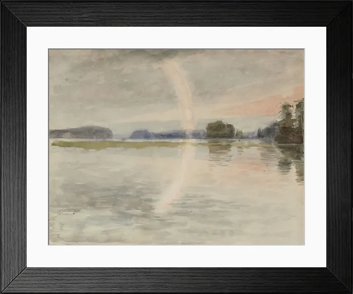 Framed Print : Beach landscape, c1890s. Creator: Albert Edelfelt Framed Print : Beach landscape, c1890s. Creator: Albert Edelfelt