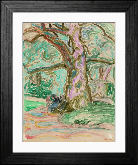 Framed Print : Parc Monceau, 1913. Creator: Verner Thome Framed Print : Parc Monceau, 1913. Creator: Verner Thome