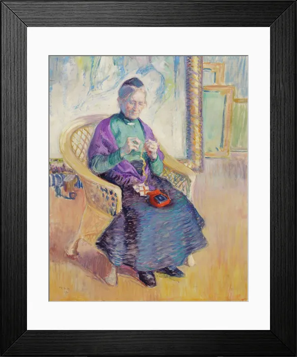 Framed Print : My Mother-in-Law, 1911. Creator: Vilho Sjöström Framed Print : My Mother-in-Law, 1911. Creator: Vilho Sjöström