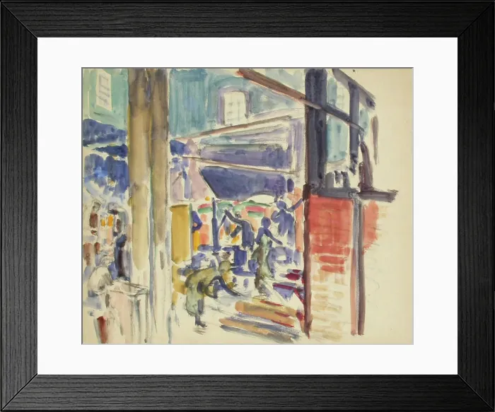 Framed Print : From the construction site, c1910s. Creator: Verner Thome Framed Print : From the construction site, c1910s. Creator: Verner Thome