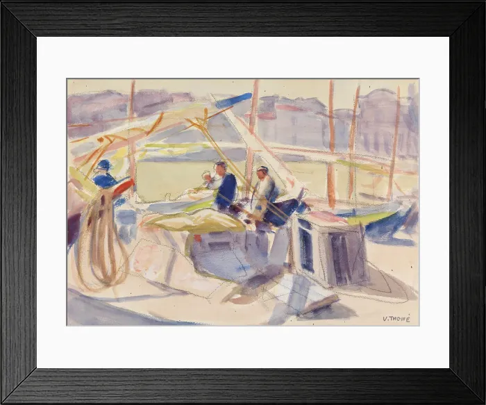 Framed Print : Marseille, 1909. Creator: Verner Thome Framed Print : Marseille, 1909. Creator: Verner Thome