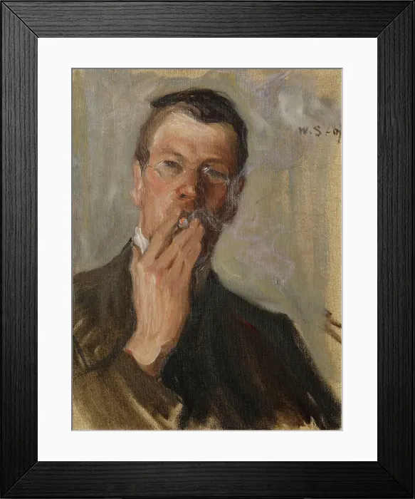 Framed Print : Portrait of the Artist Ali Munsterhjelm, 1907. Creator: Vilho Sjöström Framed Print : Portrait of the Artist Ali Munsterhjelm, 1907. Creator: Vilho Sjöström