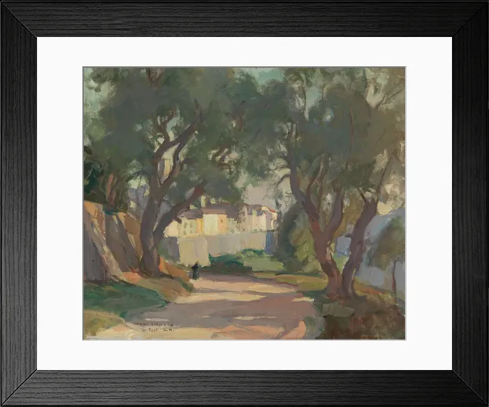 Framed Print : Road from the South of France, 1925. Creator: Vilho Sjöström Framed Print : Road from the South of France, 1925. Creator: Vilho Sjöström