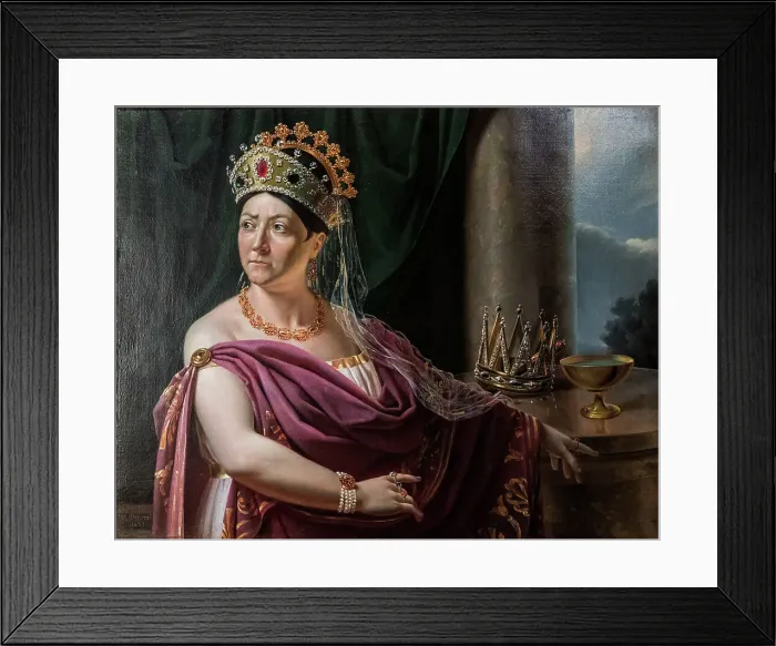 Framed Print : Portrait of the actress Françoise Raucourt (1756-1815) as Clytemnestra, 1830. Creator: Guillermain (active 1830s) Framed Print : Portrait of the actress Françoise Raucourt (1756-1815) as Clytemnestra, 1830. Creator: Guillermain (active 1830s)