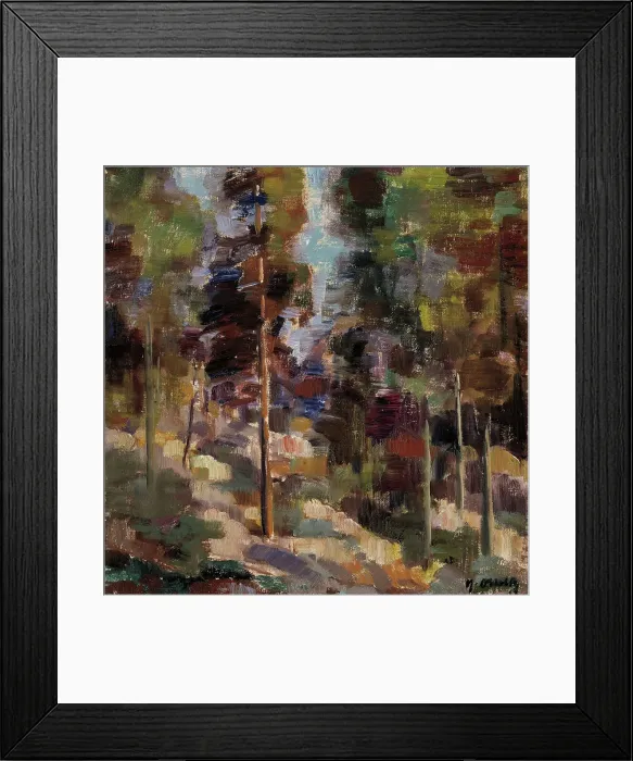 Framed Print : Forest Landscape, 1912. Creator: Yrjö Aleksander Ollila Framed Print : Forest Landscape, 1912. Creator: Yrjö Aleksander Ollila