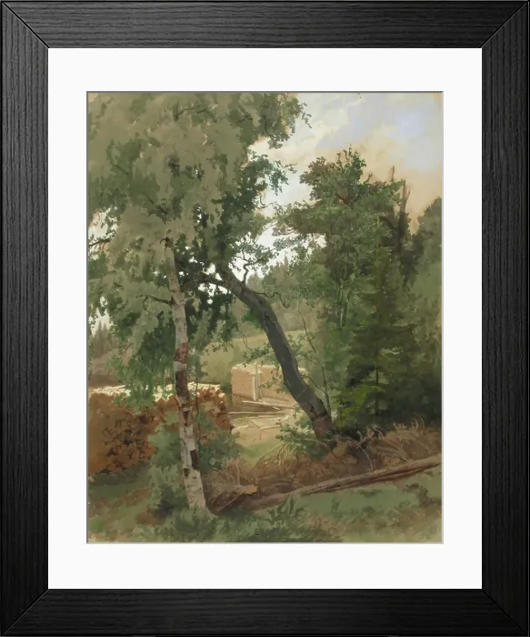 Framed Print : Landscape from Leppalahti, 1859. Creator: Werner Holmberg Framed Print : Landscape from Leppalahti, 1859. Creator: Werner Holmberg