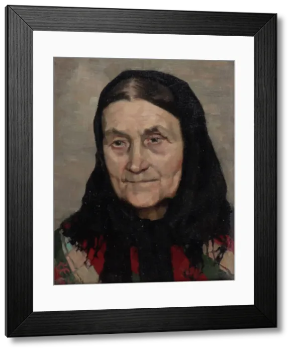 Framed Print : Old Peasant Woman, 1884. Creator: Akseli Gallen-Kallela Framed Print : Old Peasant Woman, 1884. Creator: Akseli Gallen-Kallela