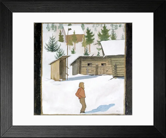 Framed Print : Winter, c1900. Creator: Hugo Simberg Framed Print : Winter, c1900. Creator: Hugo Simberg