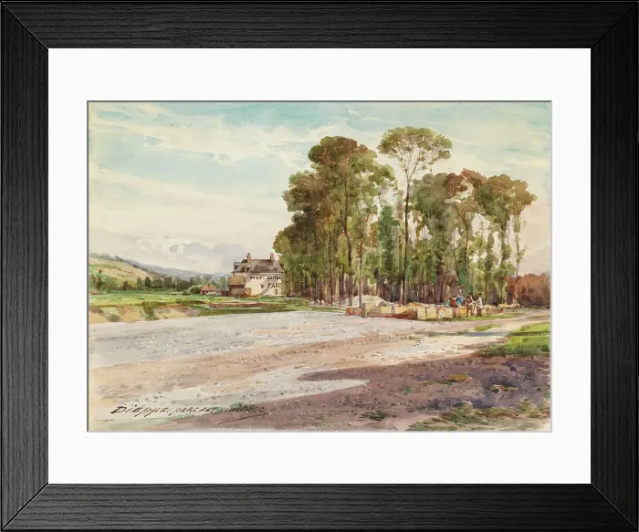 Framed Print : View from Dieppe: Parc aux huitres, c1880s. Creator: Unknown Framed Print : View from Dieppe: Parc aux huitres, c1880s. Creator: Unknown