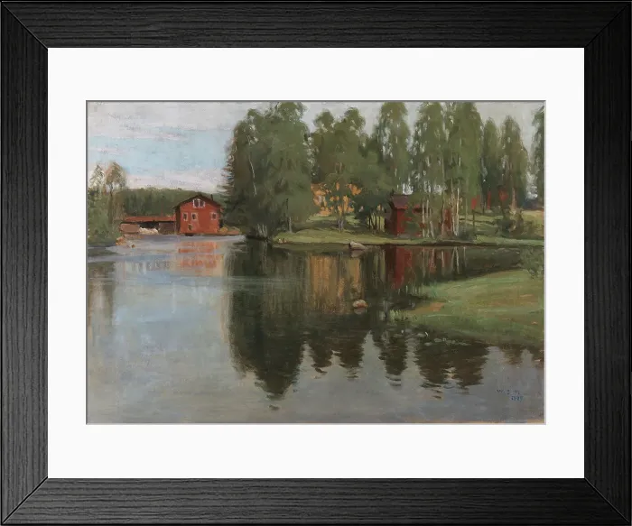 Framed Print : Landscape from Inha, 1905. Creator: Vilho Sjöström Framed Print : Landscape from Inha, 1905. Creator: Vilho Sjöström