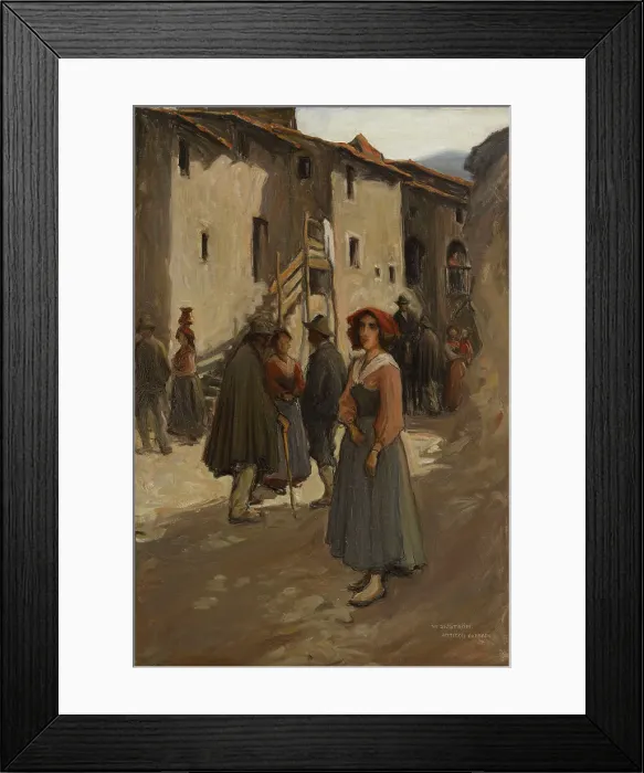 Framed Print : Anticoli Corrado, 1904. Creator: Vilho Sjöström Framed Print : Anticoli Corrado, 1904. Creator: Vilho Sjöström