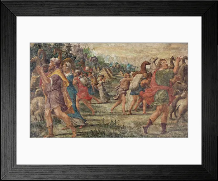Framed Print : Abram and Lot Separate, 1540-1545. Creator: Giarola (Gerolli), Giovanni (1518-1557) Framed Print : Abram and Lot Separate, 1540-1545. Creator: Giarola (Gerolli), Giovanni (1518-1557)