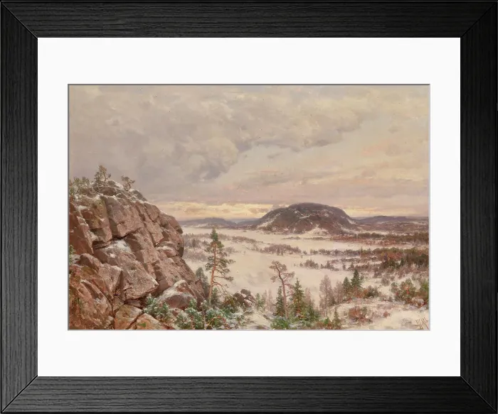 Framed Print : Winter Morning, 1860-1905. Creator: Hjalmar Munsterhjelm Framed Print : Winter Morning, 1860-1905. Creator: Hjalmar Munsterhjelm