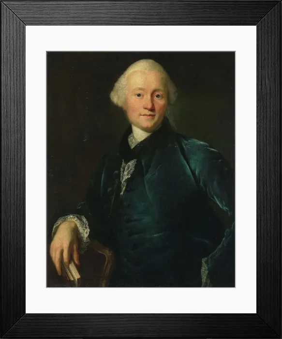 Framed Print : Portrait of Carl Wilhelm Müller (1728–1801), c1776. Creator: Graff, Anton (1736-1813) Framed Print : Portrait of Carl Wilhelm Müller (1728–1801), c1776. Creator: Graff, Anton (1736-1813)