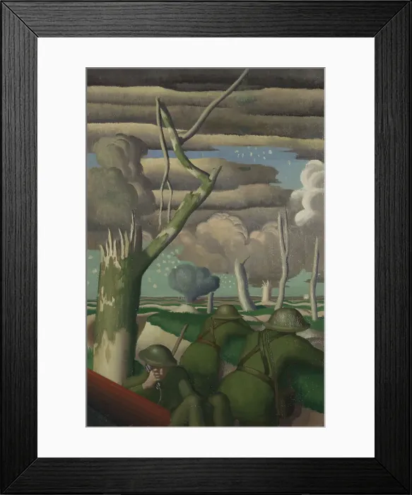 Framed Print : Observation of Fire, 1919. Creator: Gill, Colin Unwin (1892-1940) Framed Print : Observation of Fire, 1919. Creator: Gill, Colin Unwin (1892-1940)
