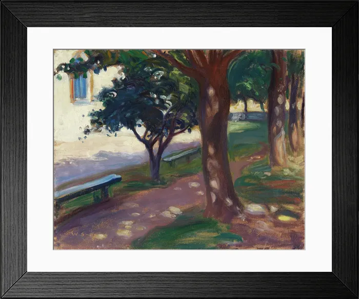 Framed Print : Park View, 1910. Creator: Vilho Sjöström Framed Print : Park View, 1910. Creator: Vilho Sjöström