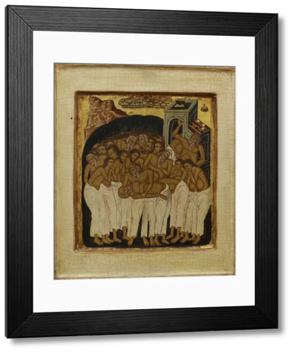 Framed Print : Forty Martyrs, Russian icon, 1850-1899. Creator: Unknown Framed Print : Forty Martyrs, Russian icon, 1850-1899. Creator: Unknown