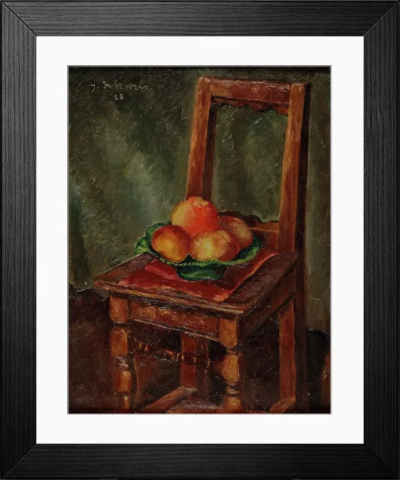Framed Print : Still life with chair, 1928. Creator: Jean Dehoorn Framed Print : Still life with chair, 1928. Creator: Jean Dehoorn