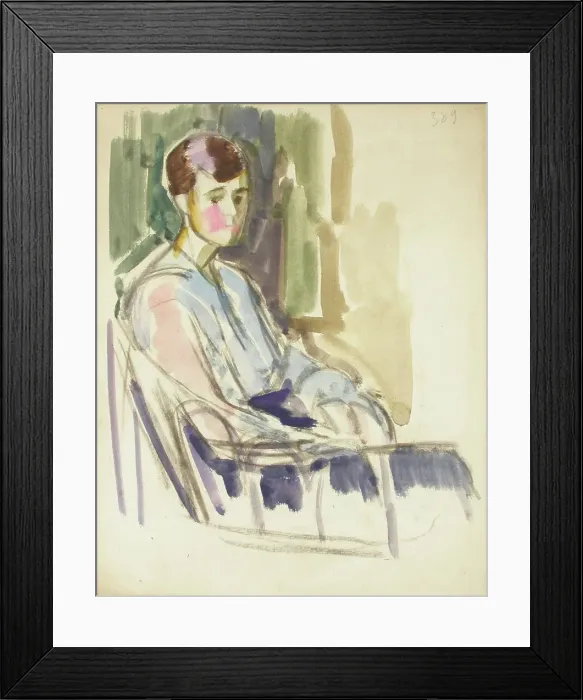 Framed Print : Sketch for a Portrait, c1910s. Creator: Verner Thome Framed Print : Sketch for a Portrait, c1910s. Creator: Verner Thome