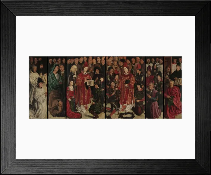 Framed Print : The Adoration of Saint Vincent (Polyptych), c 1450. Creator: Gonçalves, Nuno (active 1445-1480) Framed Print : The Adoration of Saint Vincent (Polyptych), c 1450. Creator: Gonçalves, Nuno (active 1445-1480)