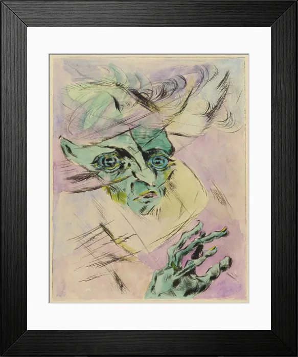 Framed Print : The Great Anxiety, 1918. Creator: Gramatté, Walter (1897-1929) Framed Print : The Great Anxiety, 1918. Creator: Gramatté, Walter (1897-1929)
