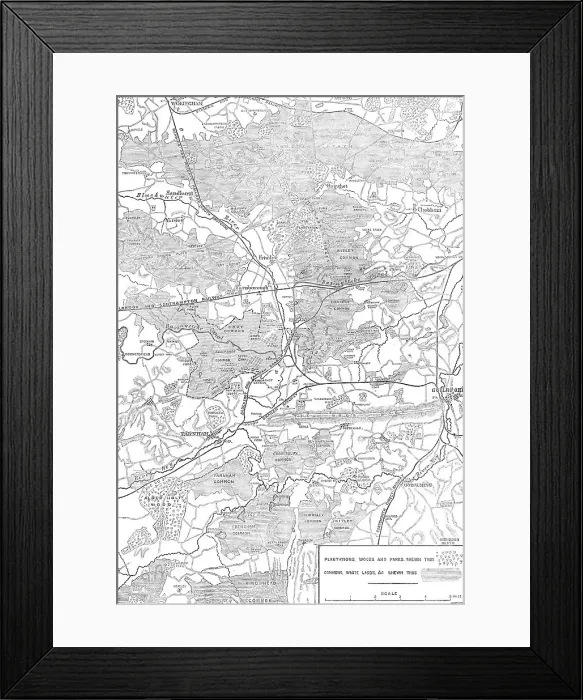 Framed Print : The Autumn Campaign: plan of the country round Aldershott, 1871. Creator: Crane Framed Print : The Autumn Campaign: plan of the country round Aldershott, 1871. Creator: Crane
