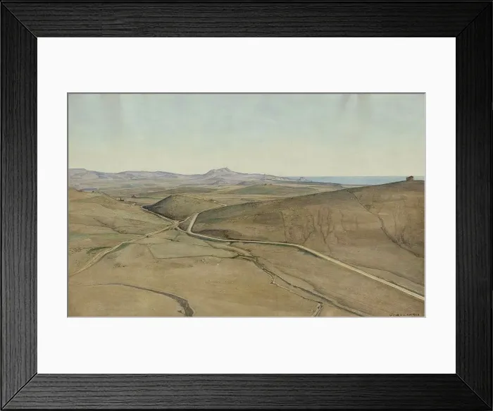 Framed Print : Landscape from Sicily, 1901. Creator: Werner von Hausen Framed Print : Landscape from Sicily, 1901. Creator: Werner von Hausen