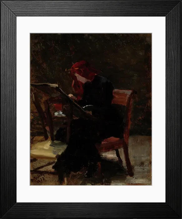 Framed Print : La Polonaise, 1878. Creator: Maria Wiik Framed Print : La Polonaise, 1878. Creator: Maria Wiik