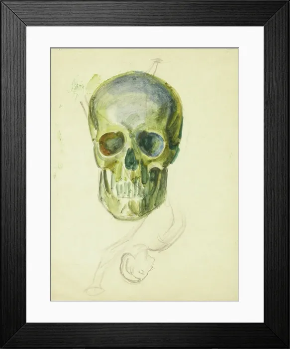 Framed Print : Skull, c1910s. Creator: Verner Thome Framed Print : Skull, c1910s. Creator: Verner Thome
