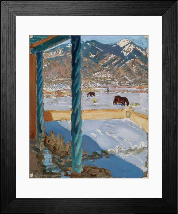Framed Print : Taos Home in Sunlight, 1925. Creator: Akseli Gallen-Kallela Framed Print : Taos Home in Sunlight, 1925. Creator: Akseli Gallen-Kallela