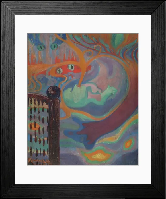 Framed Print : A squeaky bed, 1913. Creator: Yrjo Ramstedt Framed Print : A squeaky bed, 1913. Creator: Yrjo Ramstedt