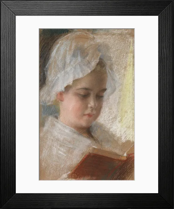 Framed Print : Portrait of Berta Edelfelt, study, 1880-1889. Creator: Albert Edelfelt Framed Print : Portrait of Berta Edelfelt, study, 1880-1889. Creator: Albert Edelfelt