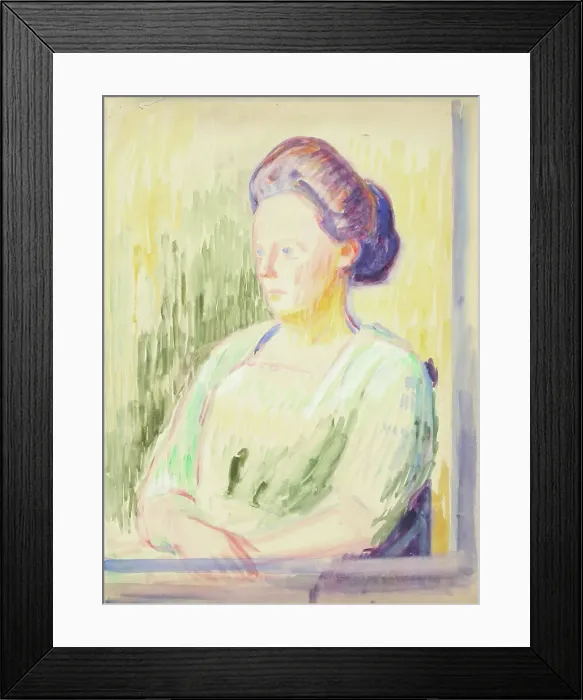 Framed Print : Sketch for a Portrait, c1910s. Creator: Verner Thome Framed Print : Sketch for a Portrait, c1910s. Creator: Verner Thome