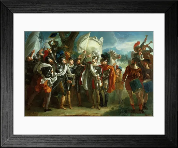 Framed Print : Henry IV at the Battle of Ivry. Creator: Hardivillier, Charles Achille, d (1795-after 1835) Framed Print : Henry IV at the Battle of Ivry. Creator: Hardivillier, Charles Achille, d (1795-after 1835)