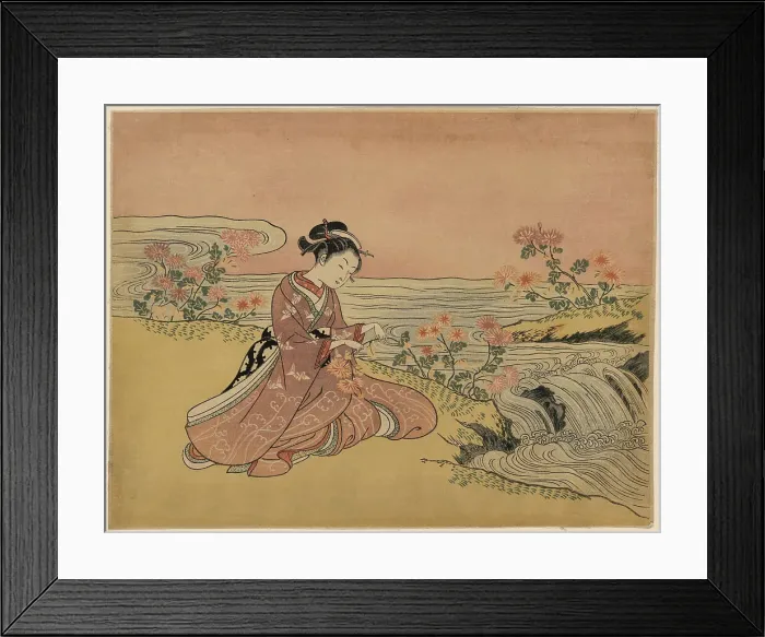 Framed Print : Mitate Kikujido, 1765. Creator: Harunobu, Suzuki (1724-1770) Framed Print : Mitate Kikujido, 1765. Creator: Harunobu, Suzuki (1724-1770)