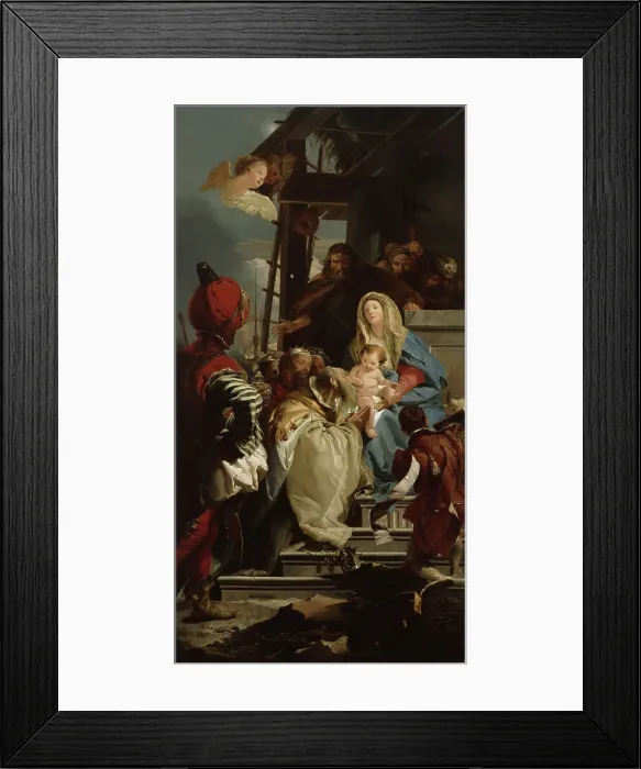 Framed Print : Adoration of the Magi, 1842-1866. Creator: Wladimir Swertschkoff Framed Print : Adoration of the Magi, 1842-1866. Creator: Wladimir Swertschkoff