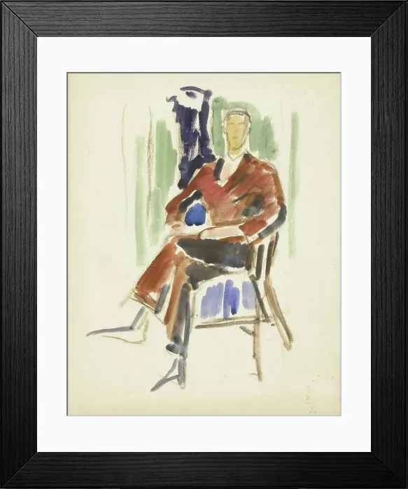 Framed Print : Sketch for a Portrait, c1910s. Creator: Verner Thome Framed Print : Sketch for a Portrait, c1910s. Creator: Verner Thome