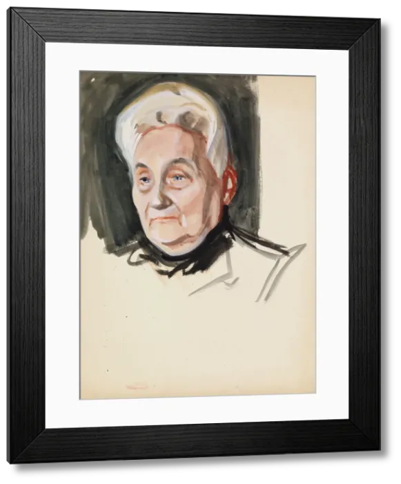Framed Print : Portrait sketch, c1910s. Creator: Verner Thome Framed Print : Portrait sketch, c1910s. Creator: Verner Thome