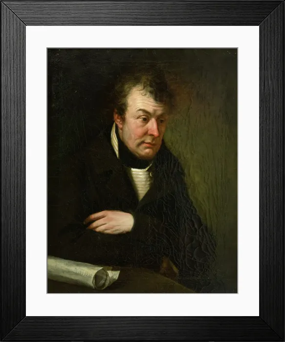 Framed Print : Portrait of Joseph Liebherr (1767-1840), 1815. Creator: Hauber, Joseph (1766-1834) Framed Print : Portrait of Joseph Liebherr (1767-1840), 1815. Creator: Hauber, Joseph (1766-1834)
