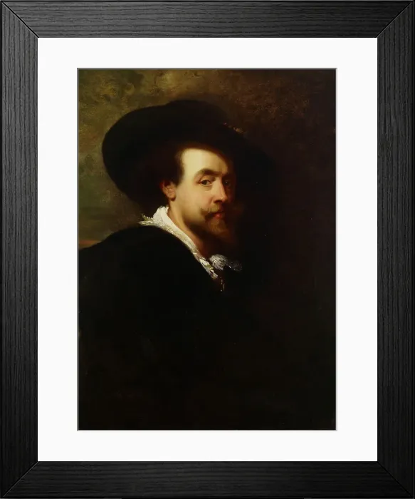 Framed Print : Self Portrait of Peter Paul Rubens, copy, 1842-1866. Creator: Wladimir Swertschkoff