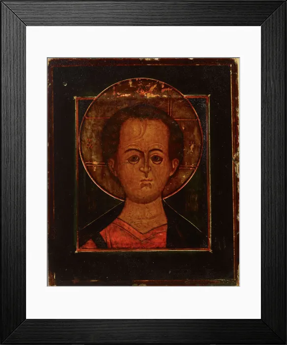 Framed Print : Jesus Emanuel, Russian icon, 1850-1899. Creator: Unknown Framed Print : Jesus Emanuel, Russian icon, 1850-1899. Creator: Unknown