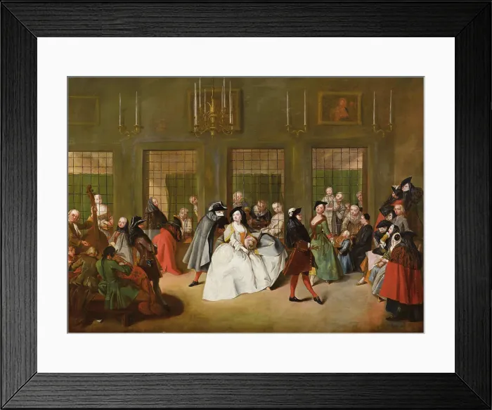Framed Print : The Parlatory. Creator: Gobbis, Giuseppe de (ca 1730-1787) Framed Print : The Parlatory. Creator: Gobbis, Giuseppe de (ca 1730-1787)
