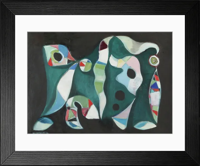 Framed Print : Composition, 1946. Creator: Ole Kandelin