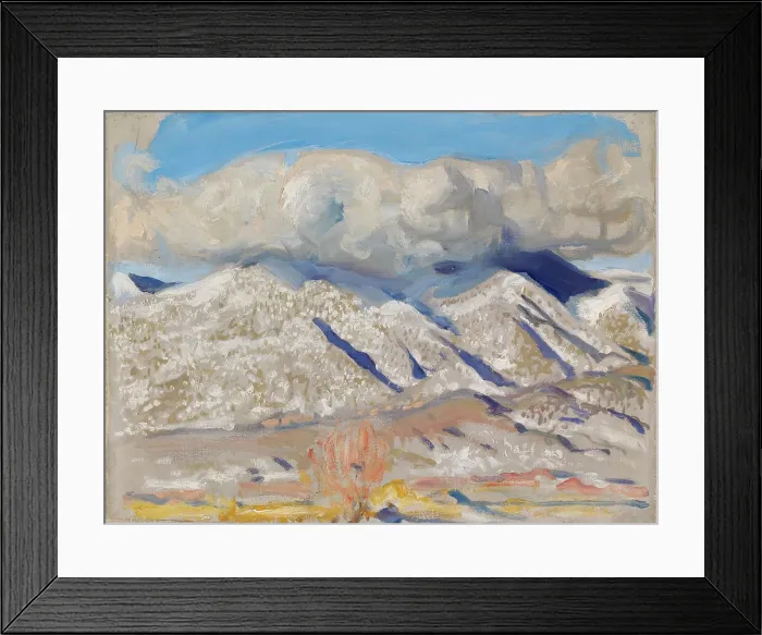 Framed Print : Taos Mountains Shrouded in Clouds, 1924. Creator: Akseli Gallen-Kallela Framed Print : Taos Mountains Shrouded in Clouds, 1924. Creator: Akseli Gallen-Kallela