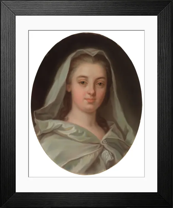Framed Print : Portrait of Miss Charlotta Fredrika Sparre dressed as a Vestal Virgin, 1870-1879. Creator: Amanda Kjellberg Framed Print : Portrait of Miss Charlotta Fredrika Sparre dressed as a Vestal Virgin, 1870-1879. Creator: Amanda Kjellberg