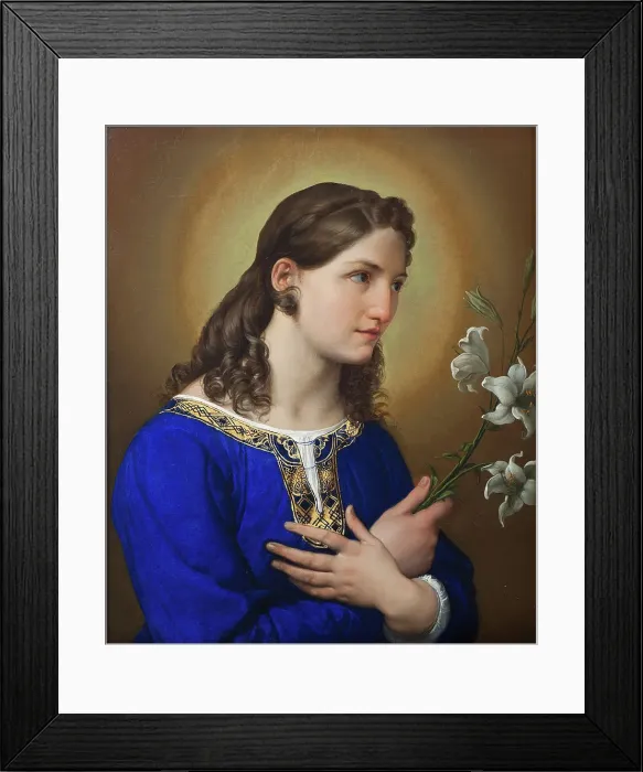 Framed Print : The Angel of the Annunciation, 1824. Creator: Hayez, Francesco (1791-1882) Framed Print : The Angel of the Annunciation, 1824. Creator: Hayez, Francesco (1791-1882)