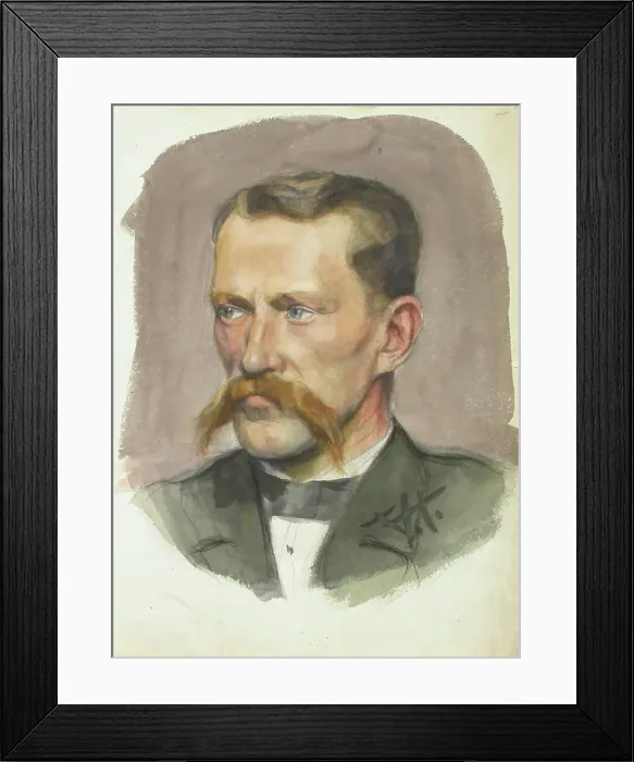 Framed Print : Sketch for a Portrait, c1910s. Creator: Verner Thome Framed Print : Sketch for a Portrait, c1910s. Creator: Verner Thome