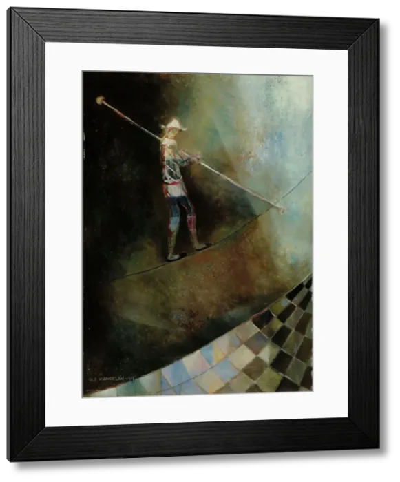 Framed Print : The Rope-Dancer, 1944. Creator: Ole Kandelin Framed Print : The Rope-Dancer, 1944. Creator: Ole Kandelin