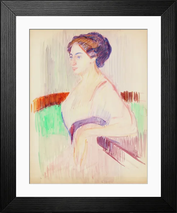Framed Print : Portrait sketch, c1910s. Creator: Verner Thome Framed Print : Portrait sketch, c1910s. Creator: Verner Thome